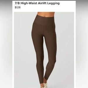 Alo Airlift 7/8 legging in ESPRESSO!